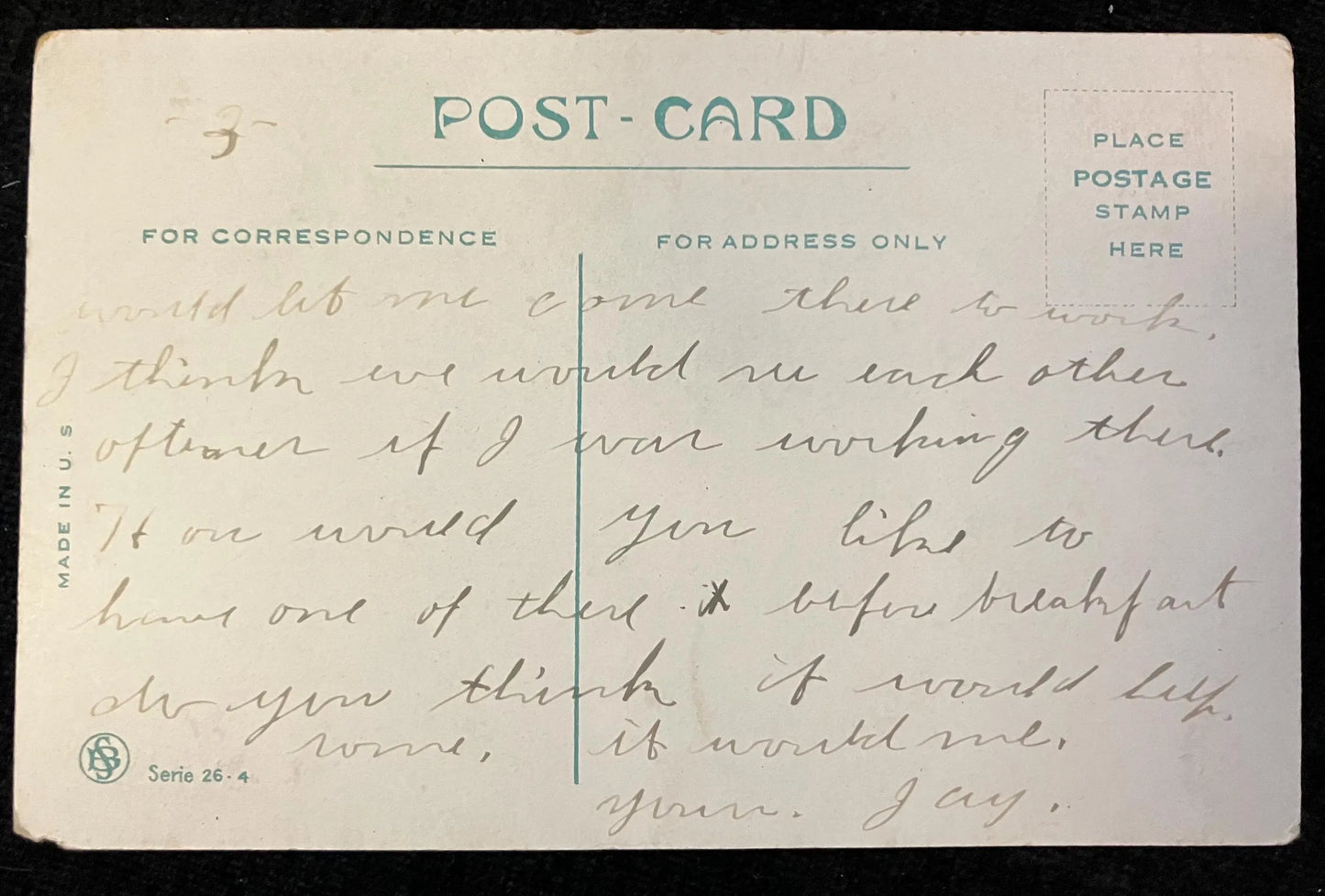 Just a Little Appetiser - Vintage Postcard