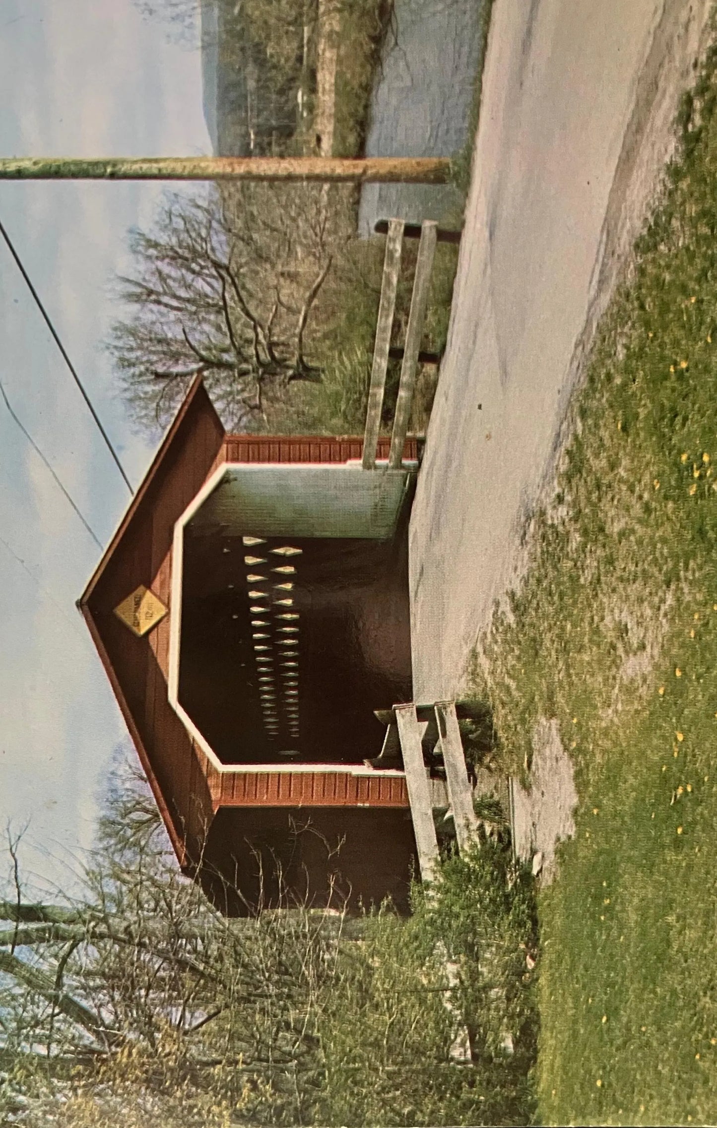 Silk Road Bridge in North Bennington, Vermont - Photo: Lennie Lorette - Vintage Postcard