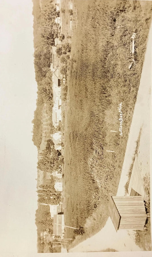 RPPC - Suttons Bay, Michigan in 1910 - Vintage Michigan Real Photo Postcard