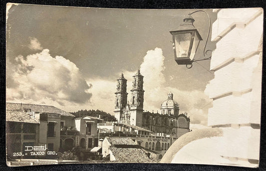RPPC - Desentis Jr. Taxco Gro. - Mexican stamps - Vintage Mexico Postcard