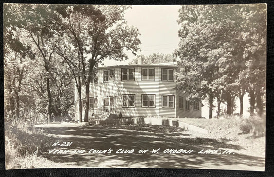 RPPC - Vern and Coila's Club on W. Okoboji Lake, Iowa - Vintage Postcard