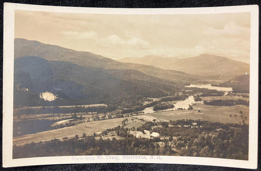 RPPC - View of Mt. Craig, Shelburne, New Hampshire - Vintage Real Photo Postcard