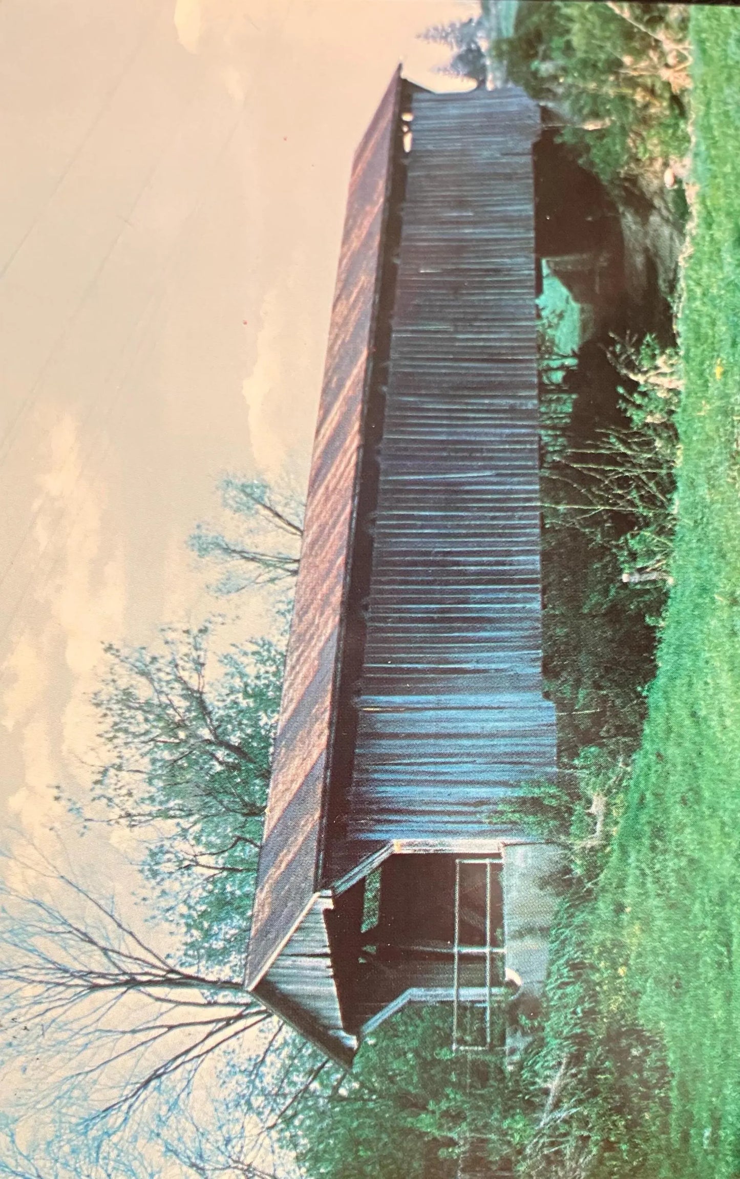 Typical Ohio Covered Bridge - Ohio - Photo: Alice Dillon - Vintage Covered Bridge Postcard