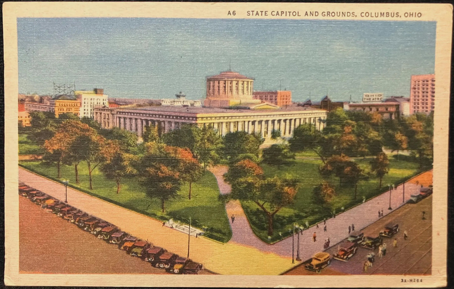 State Capitol and Grounds, Columbus, Ohio - Vintage Postcard