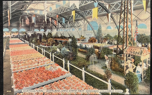 Horticultural Displays, Ohio State Fair Grounds, Columbus, Ohio - Vintage Postcard