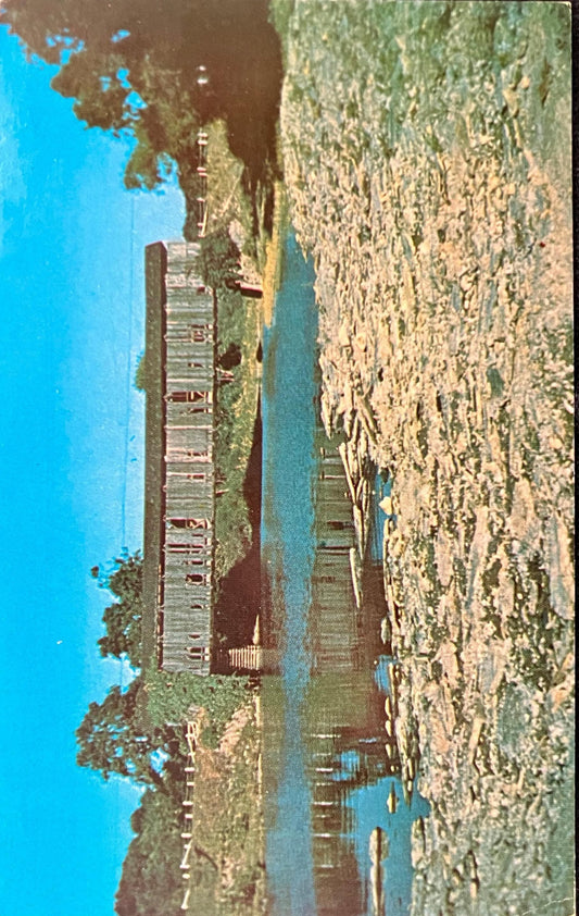 Furnace Road Covered Bridge over Conneaut Creek in Ashtabula County, Ohio - Photo: Geo I. Zant - Vintage Covered Bridge Postcard