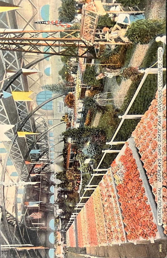 Horticultural Displays, Ohio State Fair Grounds, Columbus, Ohio - Vintage Postcard