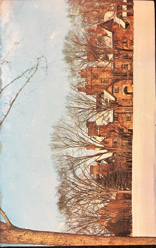 Stan Hywet Hall - Akron, Ohio - Five Cent Clown U. S. stamp - Vintage Postcard