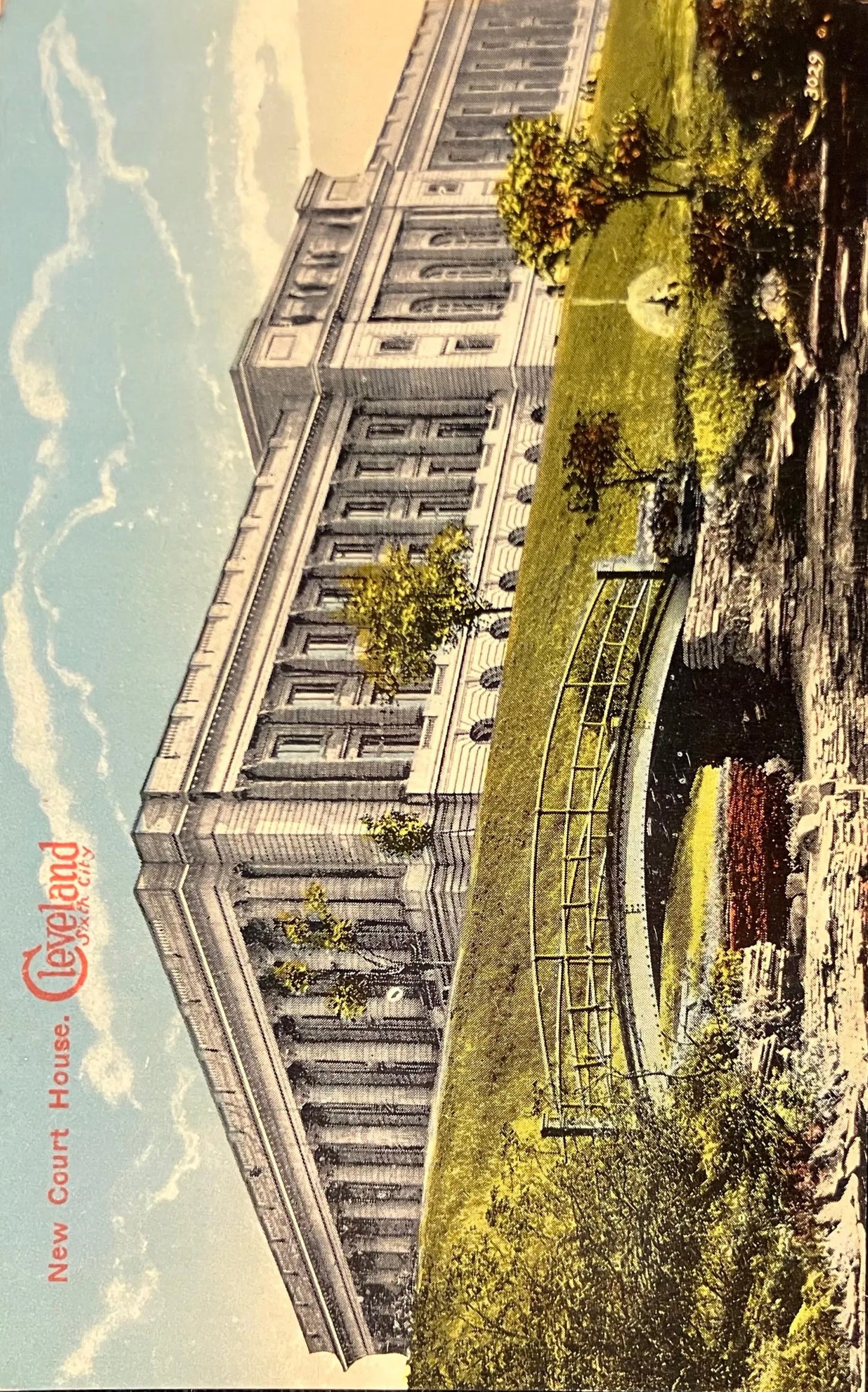 New Court House, Cleveland, Sixth City - Vintage Courthouse Postcard