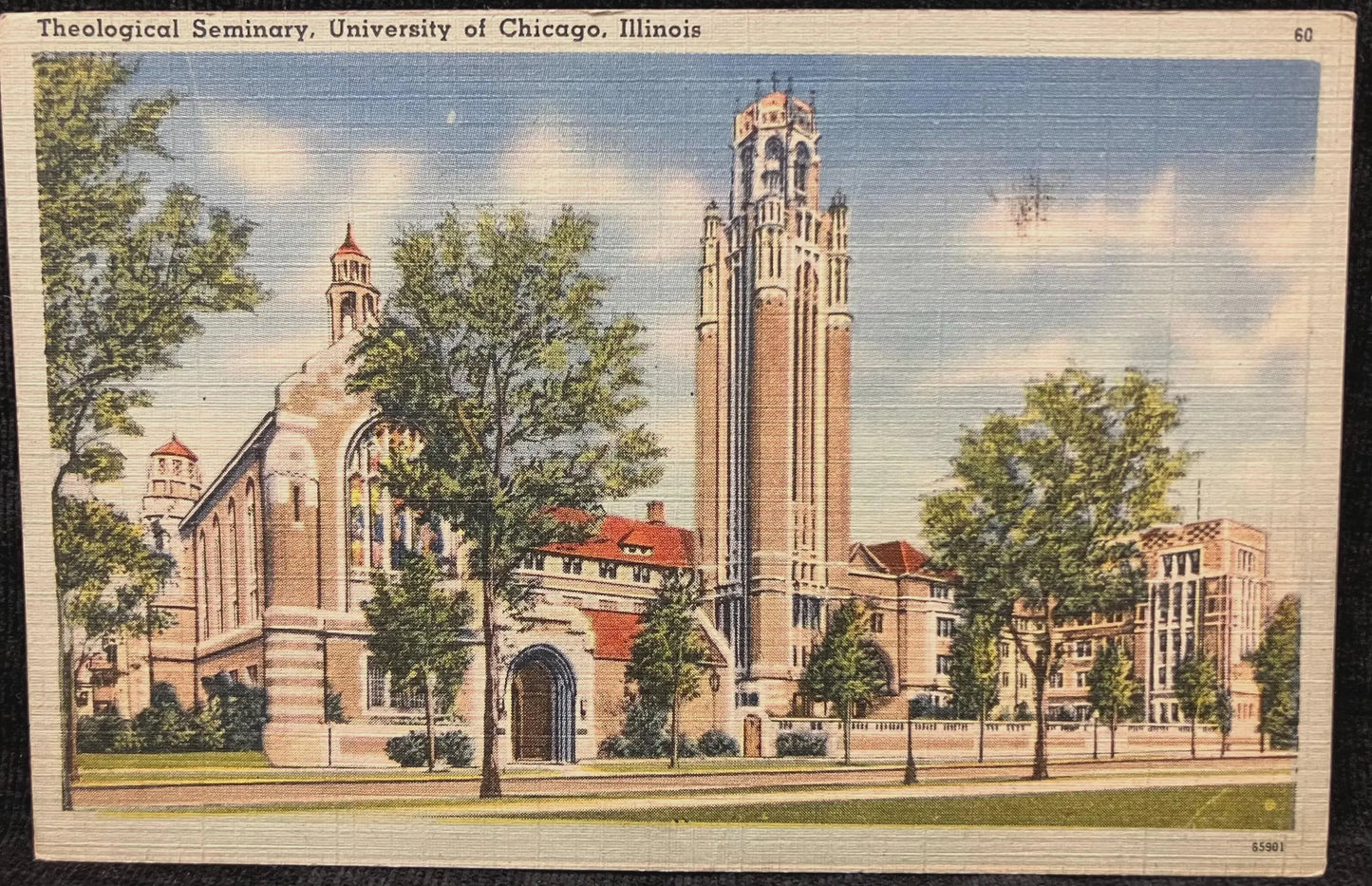 Theological Seminary, University of Chicago, Illinois - Vintage University Postcard
