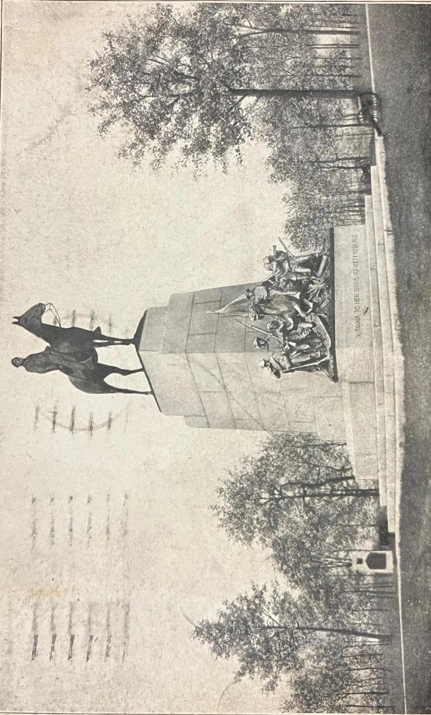 Virginia State Monument, Gettysburg, Pennsylvania - Vintage Postcard