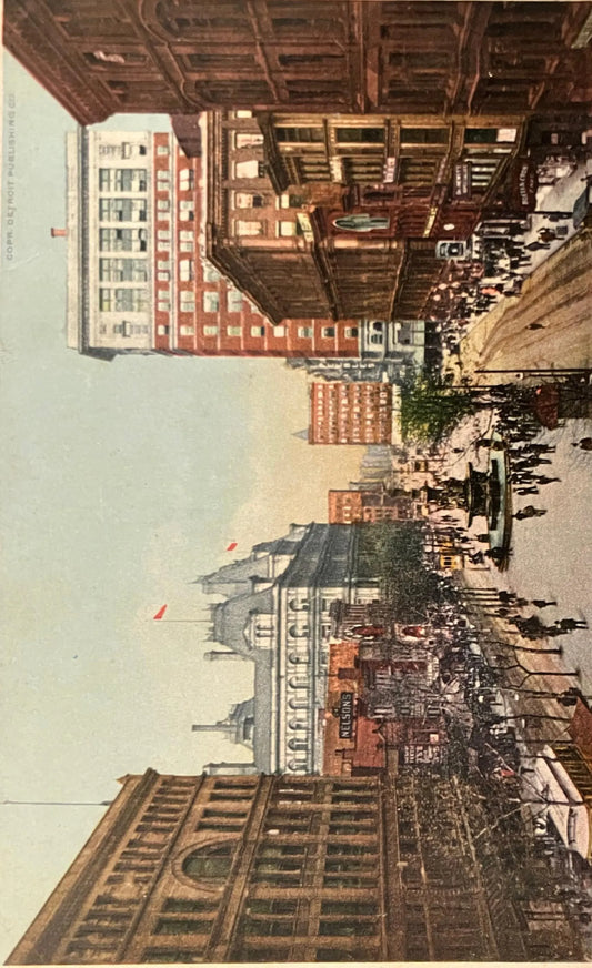 Fountain Square, Cincinnati, Ohio - Copr. Detroit Publishing Co. - Vintage Postcard