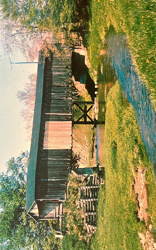 Graham Bridge - Ashtabula County, Ohio - Photo by Alva H. Smith - Vintage Postcard