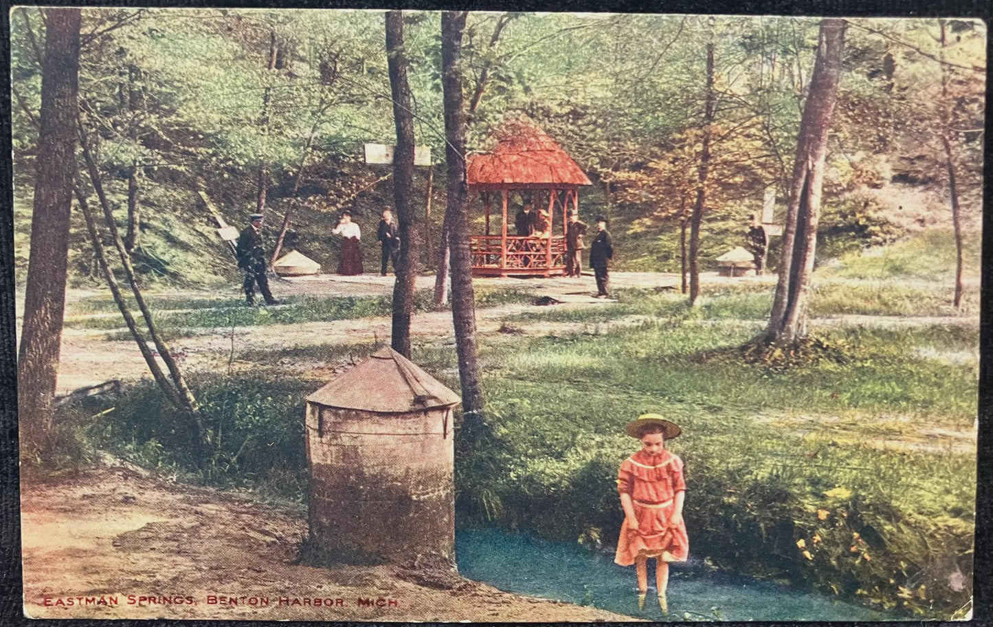 Eastman Springs, Benton Harbor, Michigan - Vintage Postcard