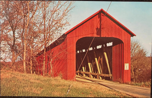 James Bridge in Jennings County, Indiana - Photo: John V. Pontiere Jr. - Vintage Bridge Postcard