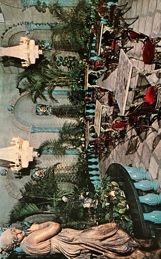 Foyer at the Kapok Tree Inn in Clearwater, Florida - Vintage Hotel Postcard