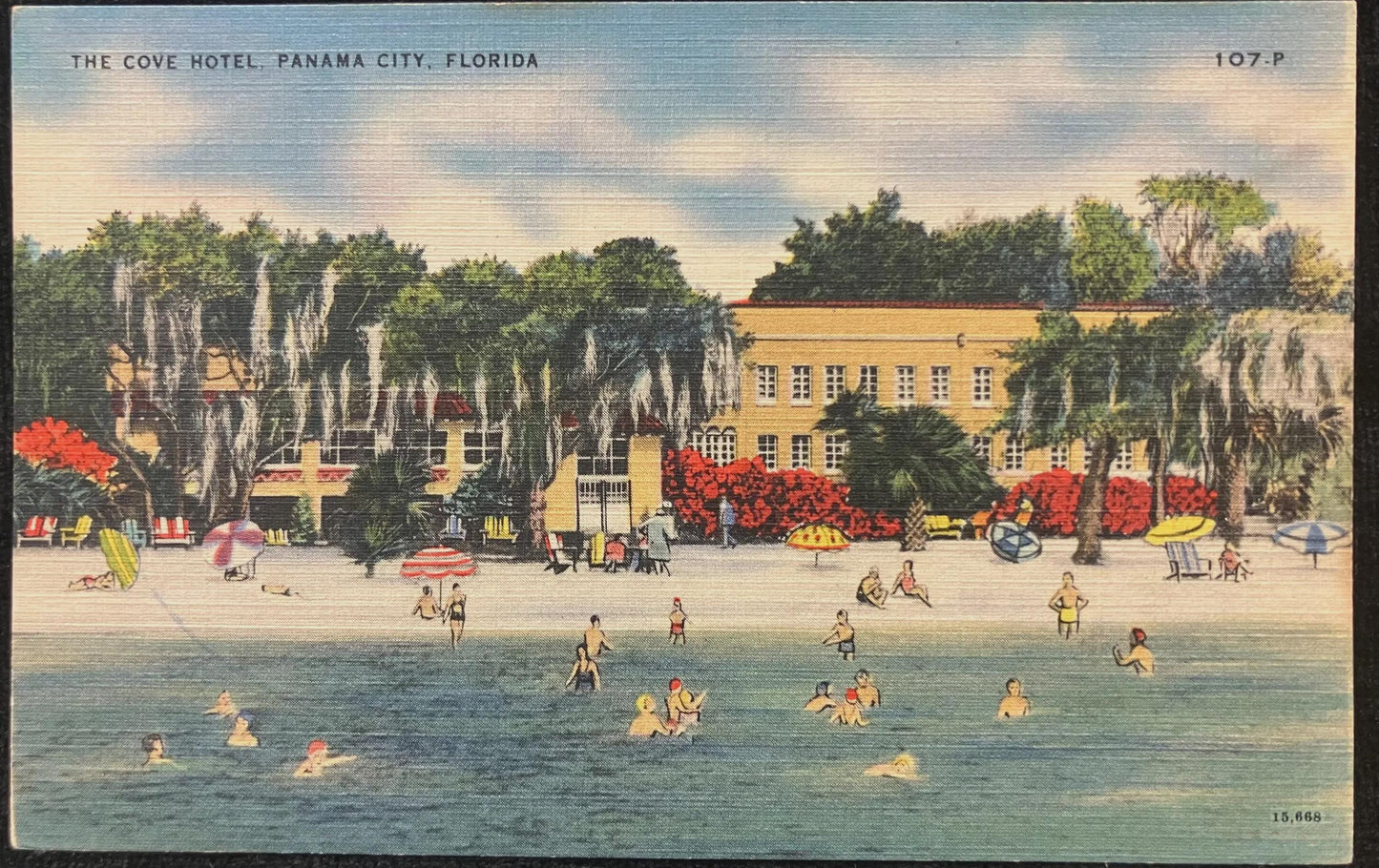 The Cove Hotel, Panama City, Florida - Vintage Hotel Postcard