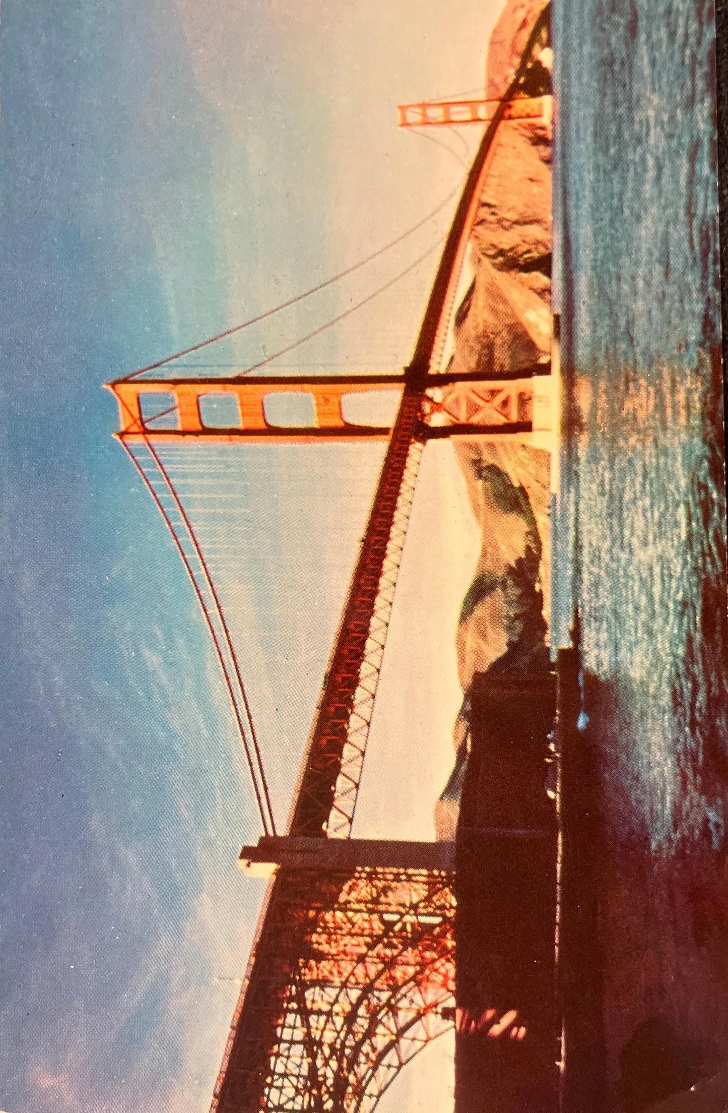 Golden Gate Bridge, San Francisco, California - Vintage 1940s Bridge Postcard