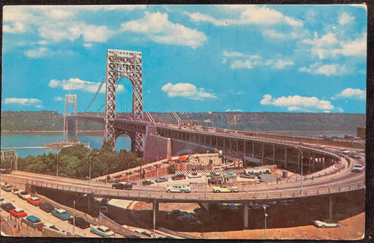 George Washington Bridge - New York City - Vintage Postcard