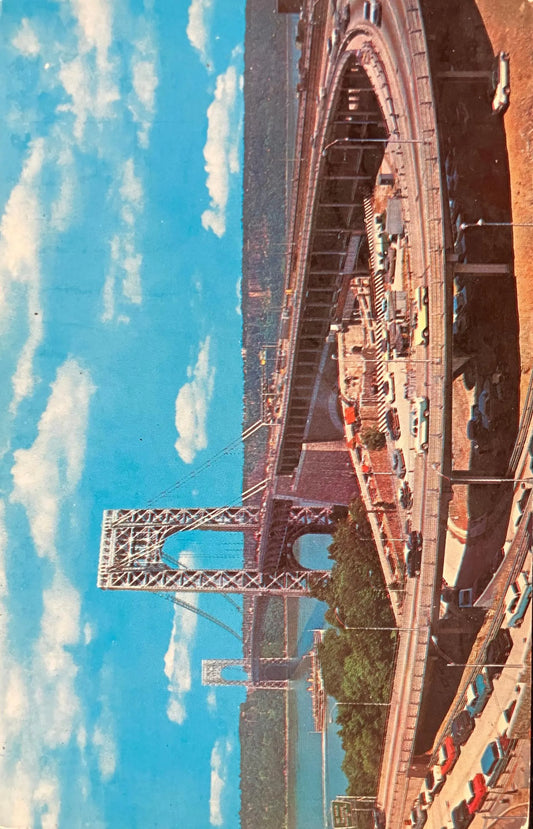 George Washington Bridge - New York City - Vintage Postcard