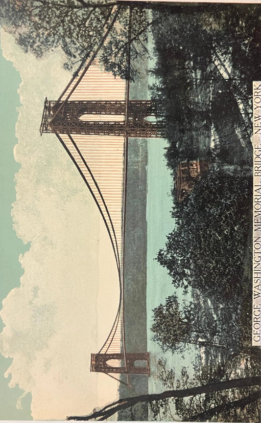 George Washington Bridge - New York - Vintage Postcard