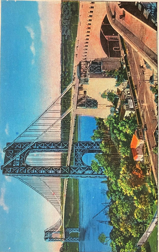 George Washington Bridge - New York City, New York - Vintage Bridge Postcard