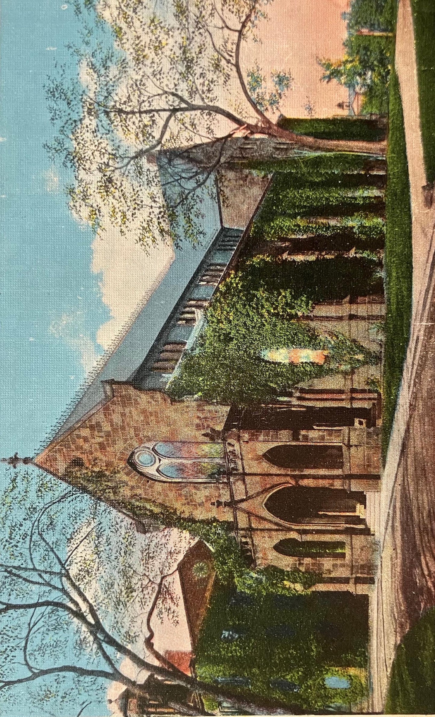 Kirkpatrick Chapel, Rutgers University, New Jersey - Vintage University Campus Postcard