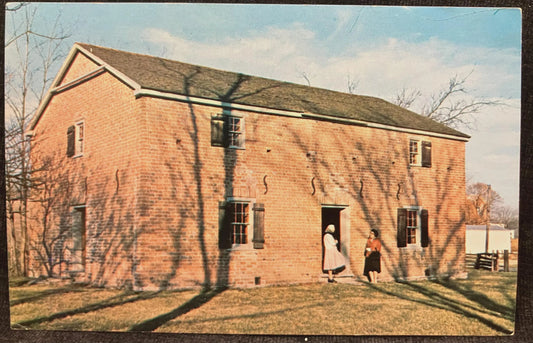 Little Cedar Grove Baptist - Oldest Church in Indiana - Photo: R. C. Holmes - Vintage Church Postcard