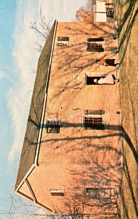 Little Cedar Grove Baptist - Oldest Church in Indiana - Photo: R. C. Holmes - Vintage Church Postcard