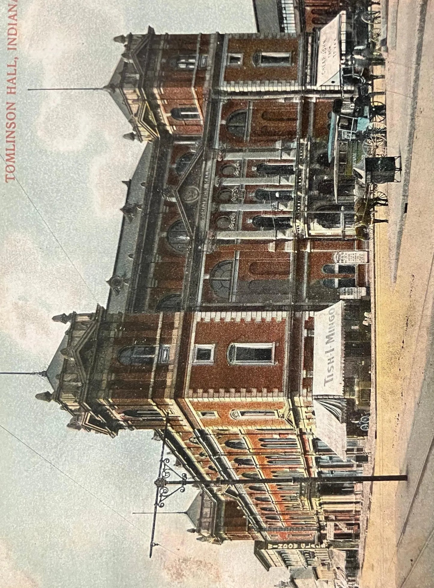 Tomlinson Hall, Indianapolis, Indiana - Vintage Postcard