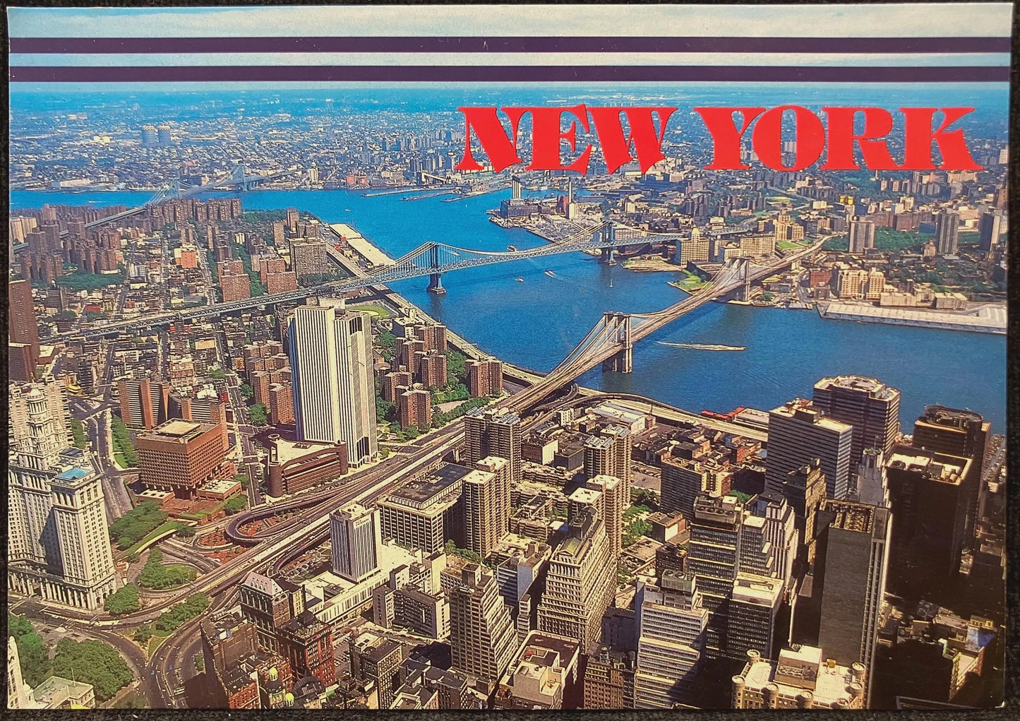 New York - Photo: James Blank - Vintage Bridge Postcard