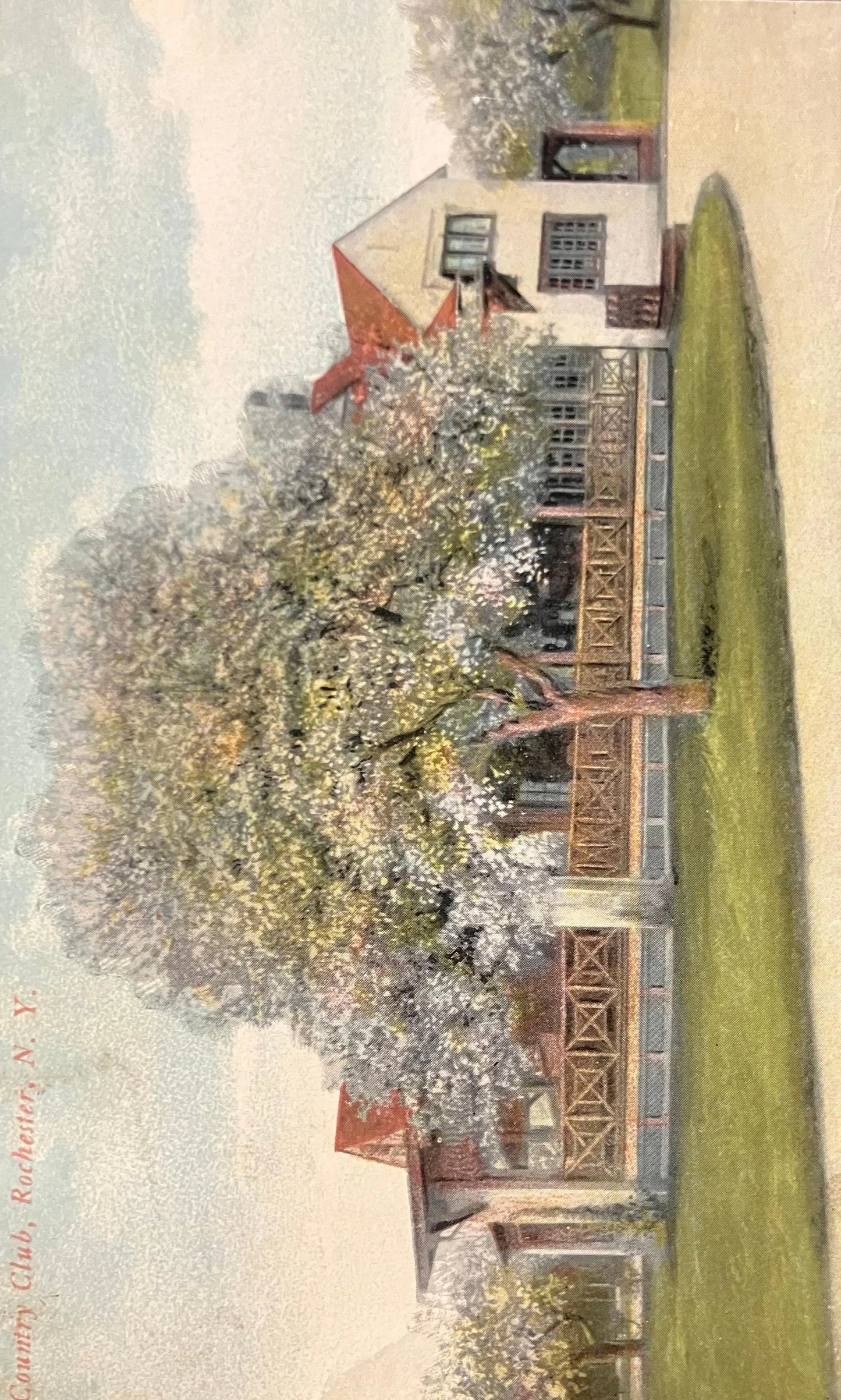Country Club, Rochester, New York - Printed in Great Britain - Vintage 1911 Postcard