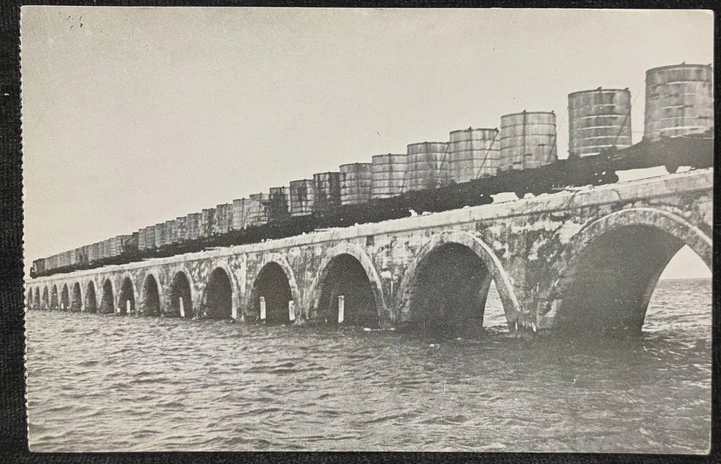 Long Key Viaduct - Florida Keys - Photo: Key West Citizen, Copy by Don Pindar - Vintage Viaduct Postcard