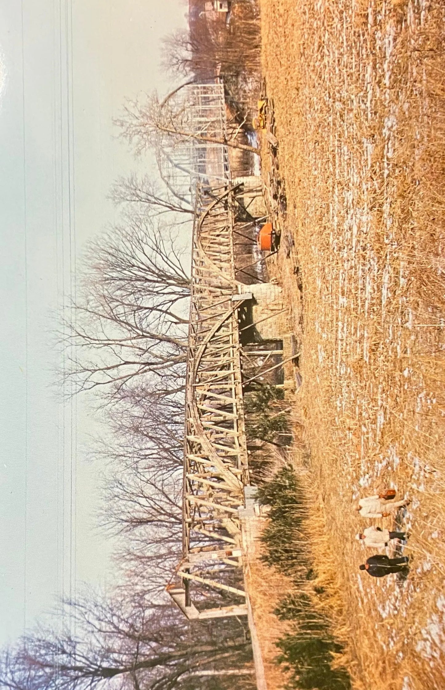 Freedom Covered Bridge in Freedom Village, Indiana - Photo: Henry Gray - Vintage 1960s Covered Bridge Postcard