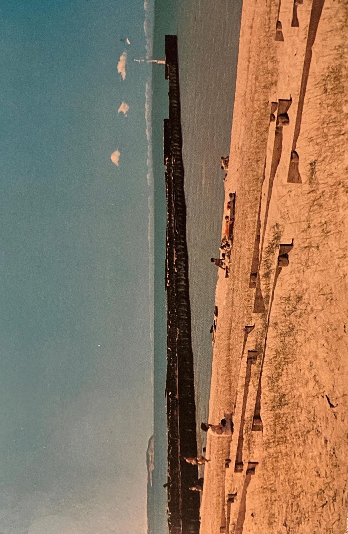 Lake Michigan from Leland, Michigan - Ektachrome: Rader - Vintage Beach Lake Postcard