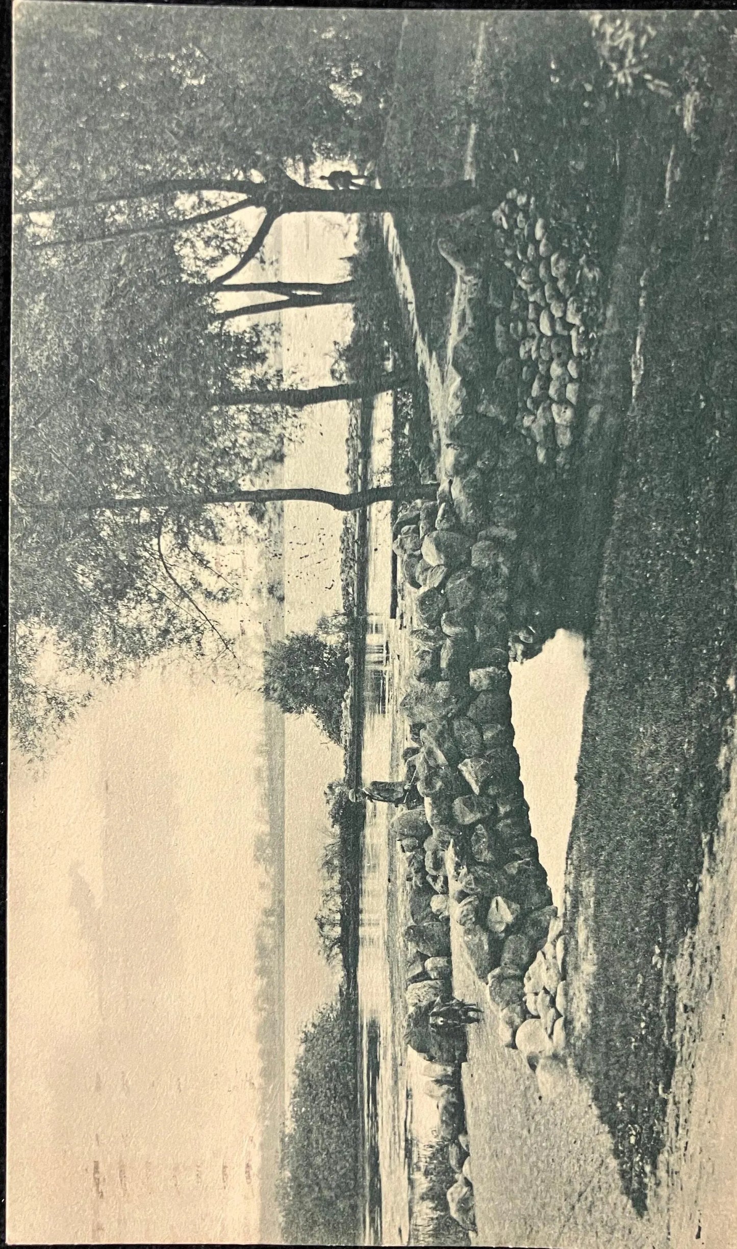 Niagara River and Willow Island Bridge - Photo: H. L. Woehler - Buffalo, New York- Vintage Postcard