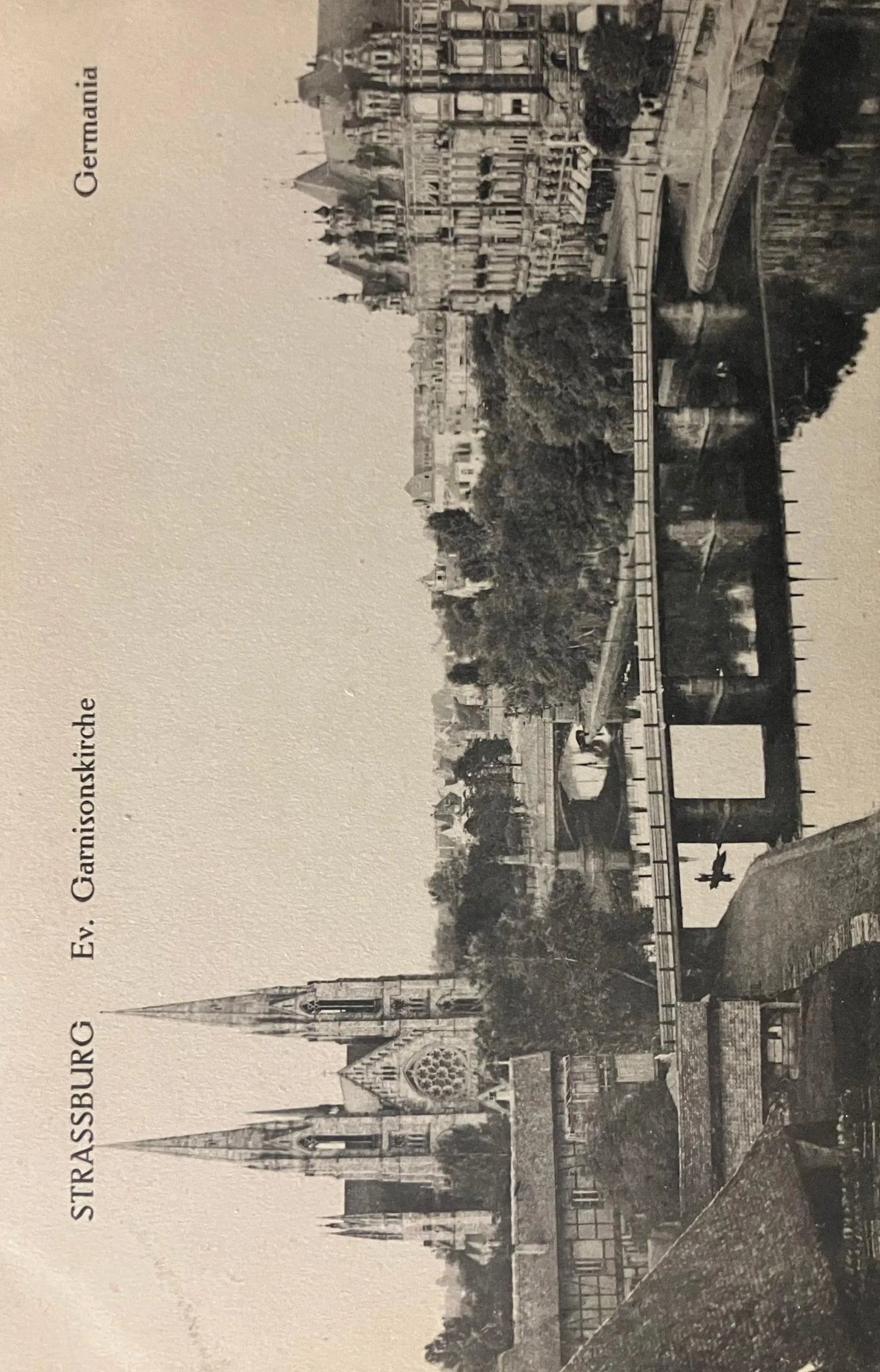 Strassburg - Ev. Garnisonskirche - Germania - Vintage Germany Postcard