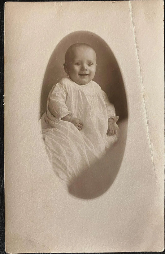 Happy Baby - Vintage Baby Postcard