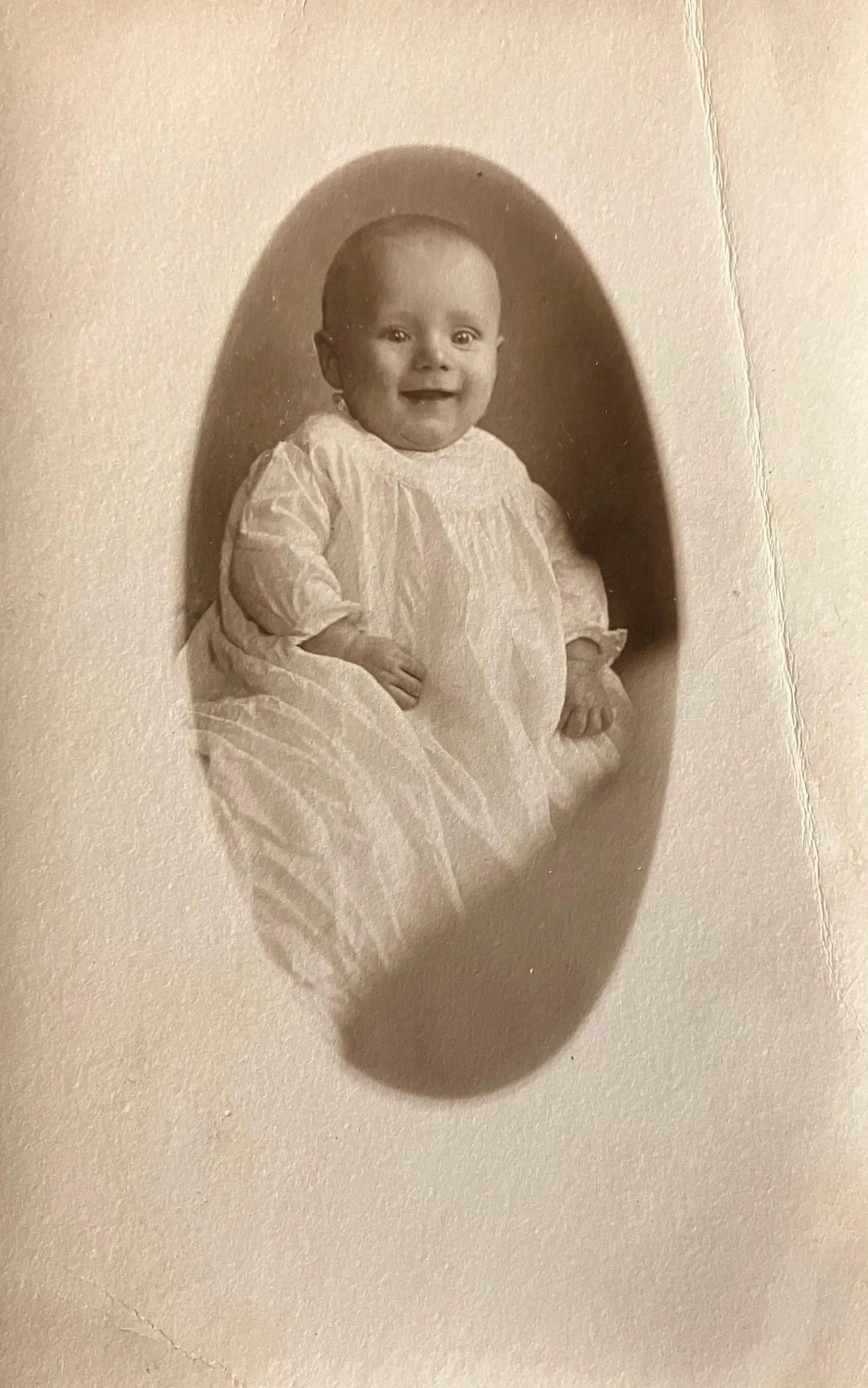 Happy Baby - Vintage Baby Postcard
