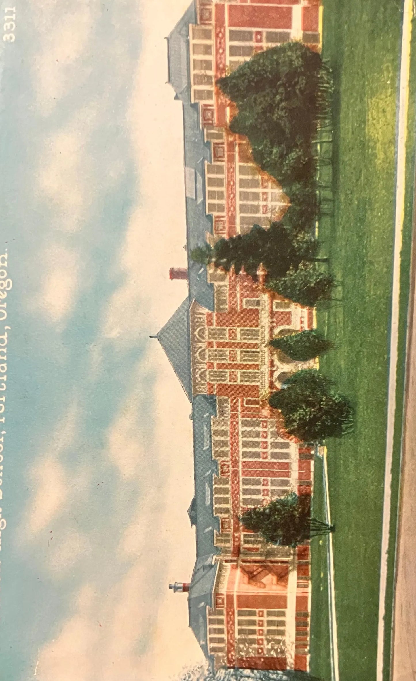 Jefferson High School, Portland, Oregon - Vintage Postcard