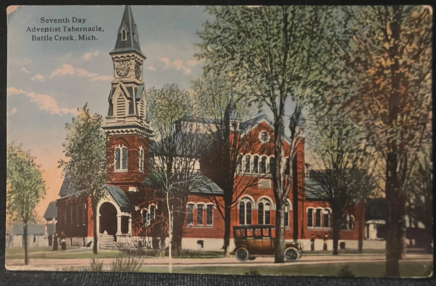 Seventh Day Adventist Tabernacle, Battle Creek, Michigan - Vintage Postcard