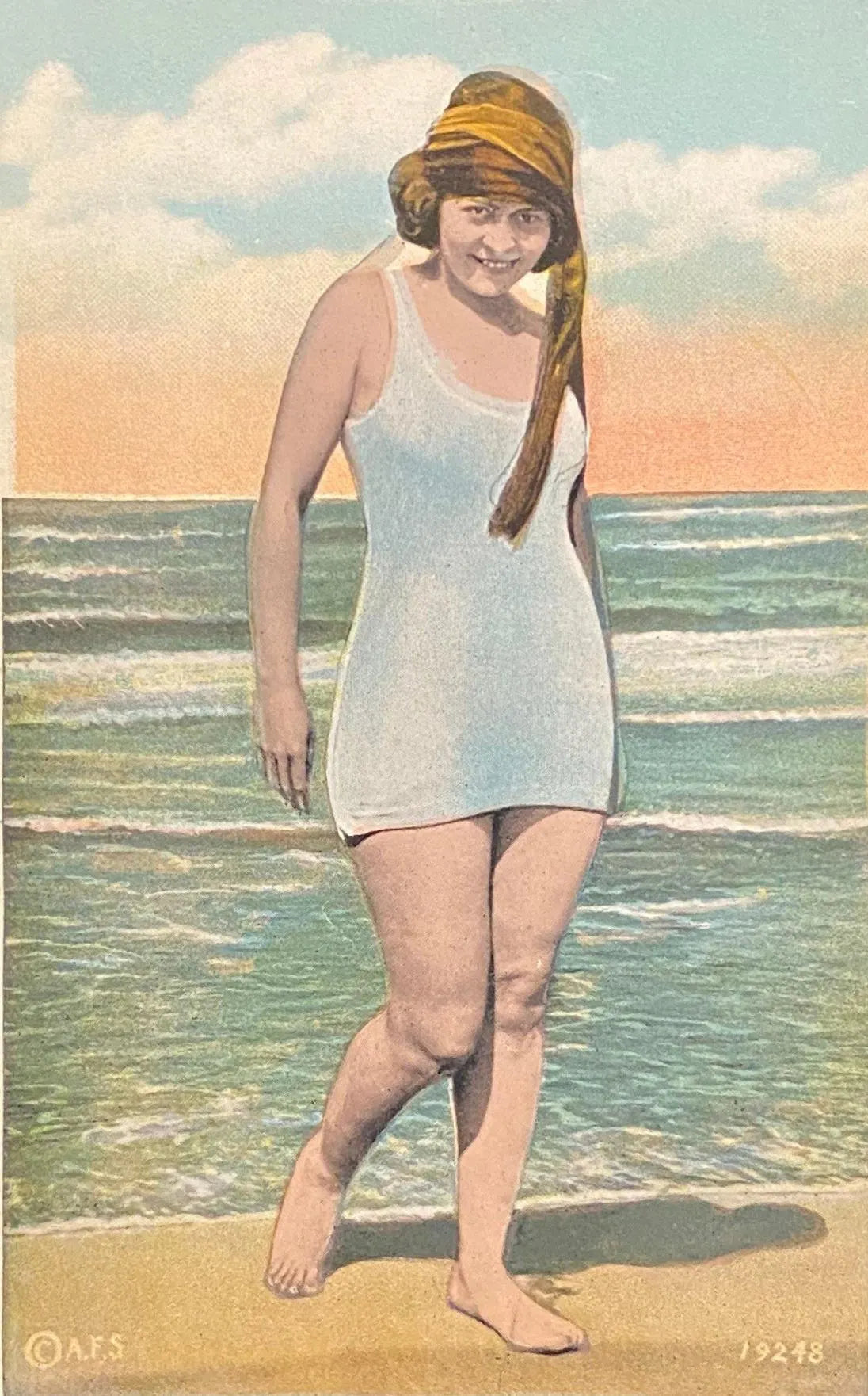 Waiting For You in Miami, Florida - Vintage Postcard