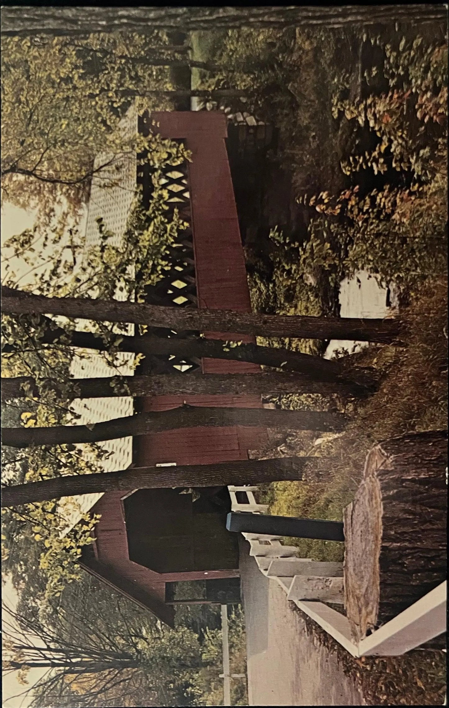 Creamery Bridge over the Whetstone Brook in Brattleboro, Vermont - Photo by Albert R. Sipe, Jr. - Vintage Postcard