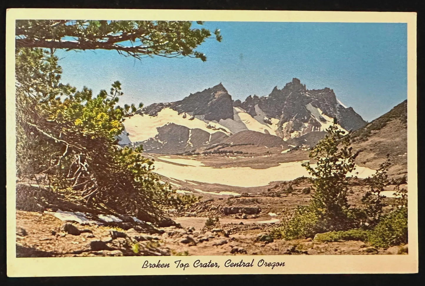 Broken Top Crater, Central Oregon - Vintage 1960s Nature Postcard