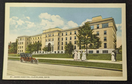 St. Johns Hospital, Cleveland, Ohio - Vintage Postcard