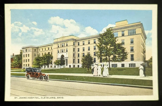 St. John Hospital, Cleveland, Ohio - Vintage Postcard
