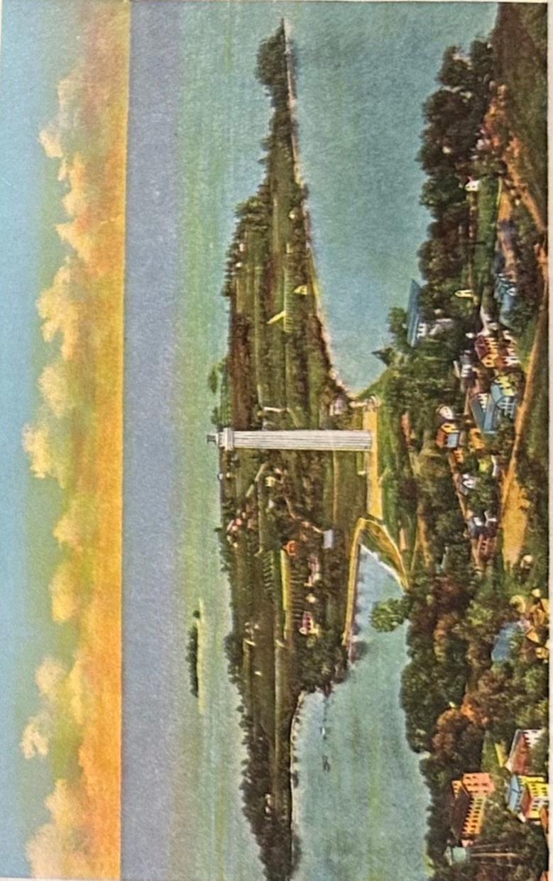 Bird's Eye View of Put-In-Bay, Ohio, Looking East - Vintage Postcard