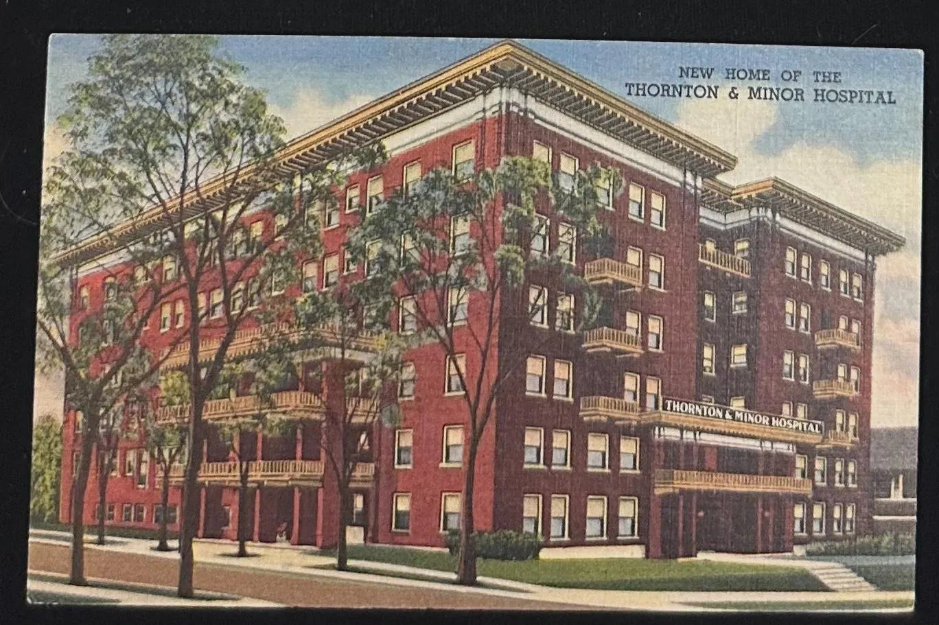 Thornton & Minor New Hospital Home, Kansas City, Missouri - Vintage Postcard