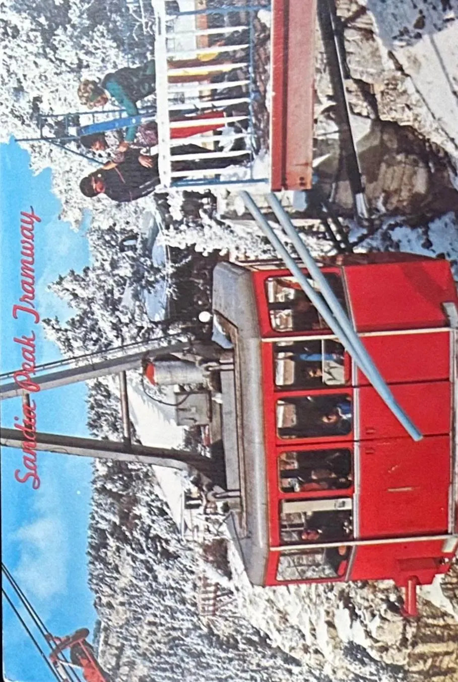 Sandia Peak Tramway, Albuquerque, New Mexico - Vintage Postcard