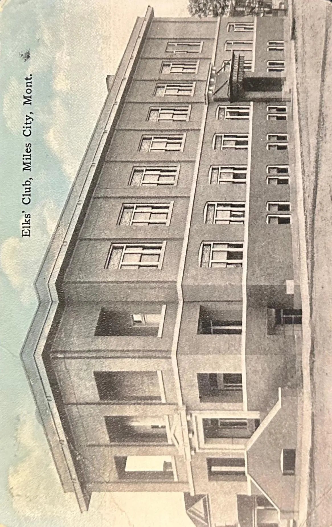 Elks' Club, Miles City, Montana - Vintage Postcard
